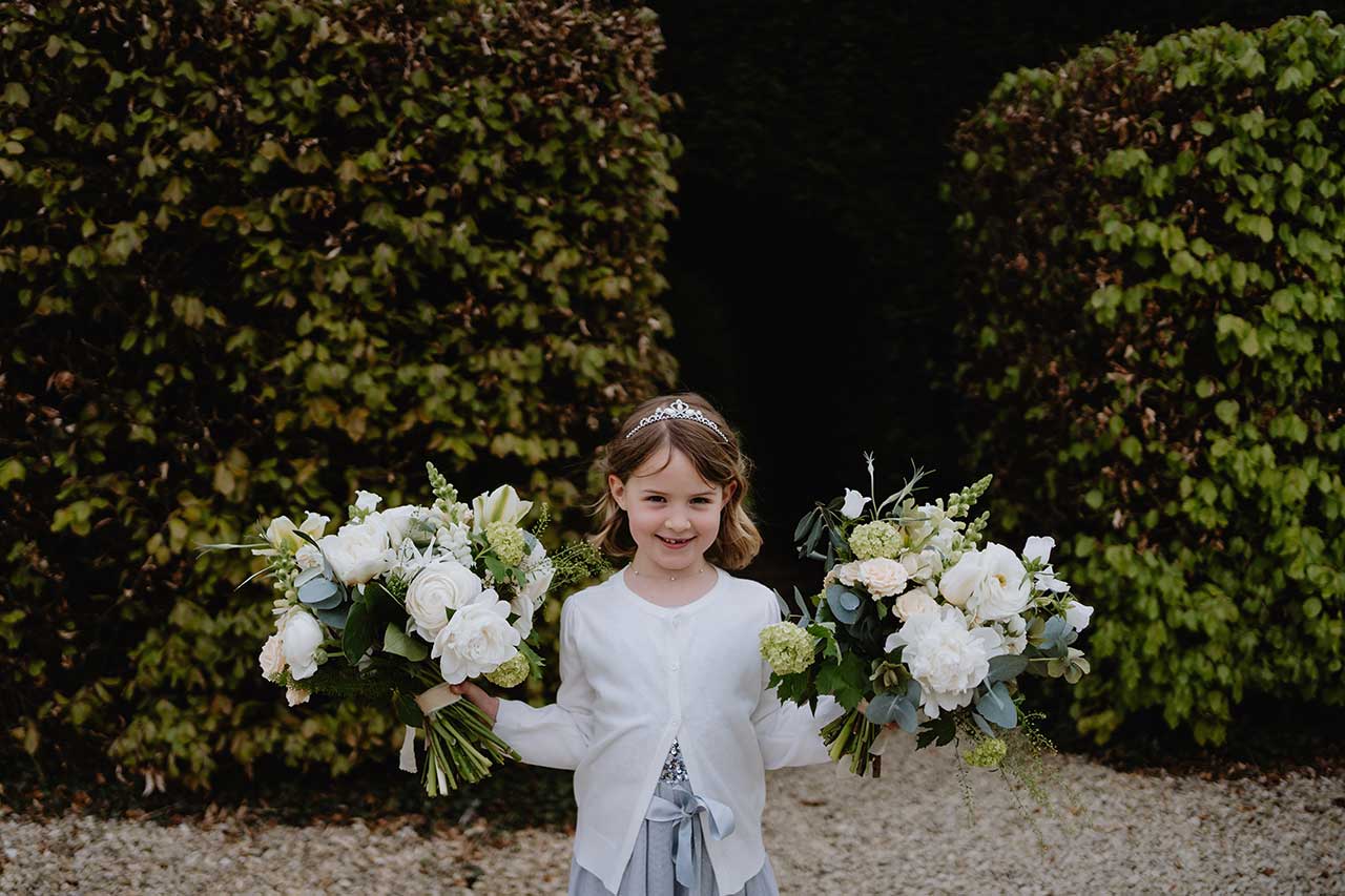 Lucy and Andy wedding - flower girl bouquets