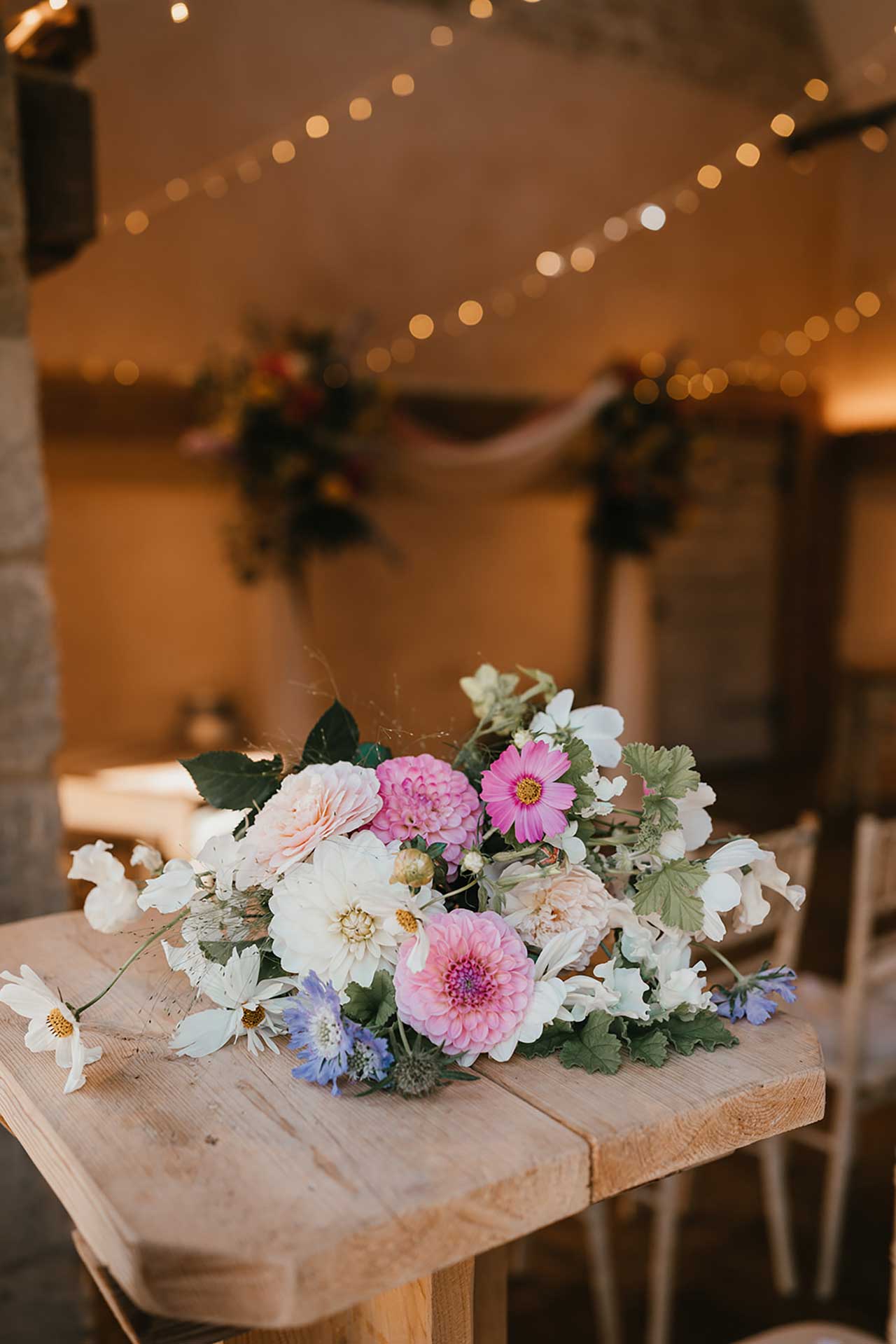 Marianne and Oli wedding - bouquet by The Unwalled Garden